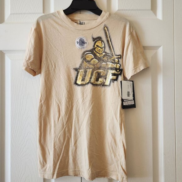 UCF Knights Beige Soft Tee Officially Licensed College Football Womens M NWT - Picture 1 of 9